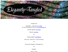 Tablet Screenshot of elegantlytangled.com